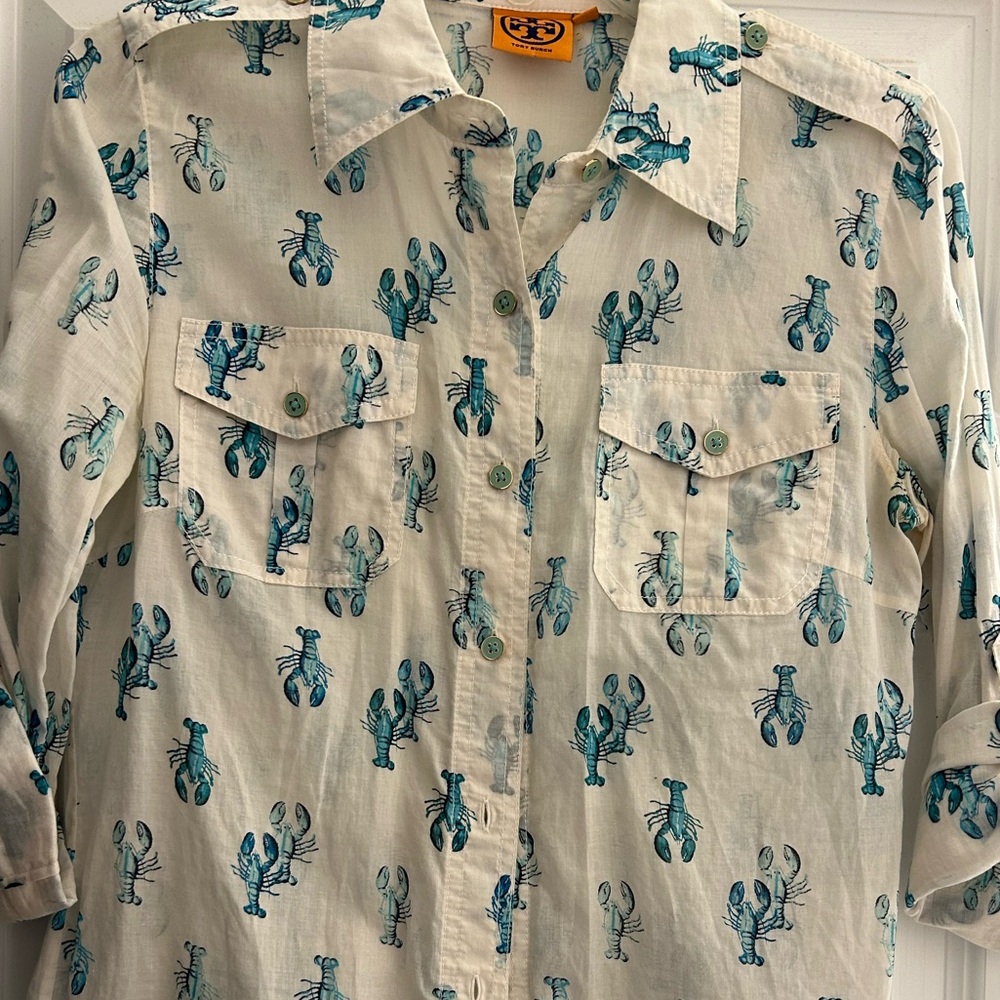 Tory Burch Brigette Lobster Blouse